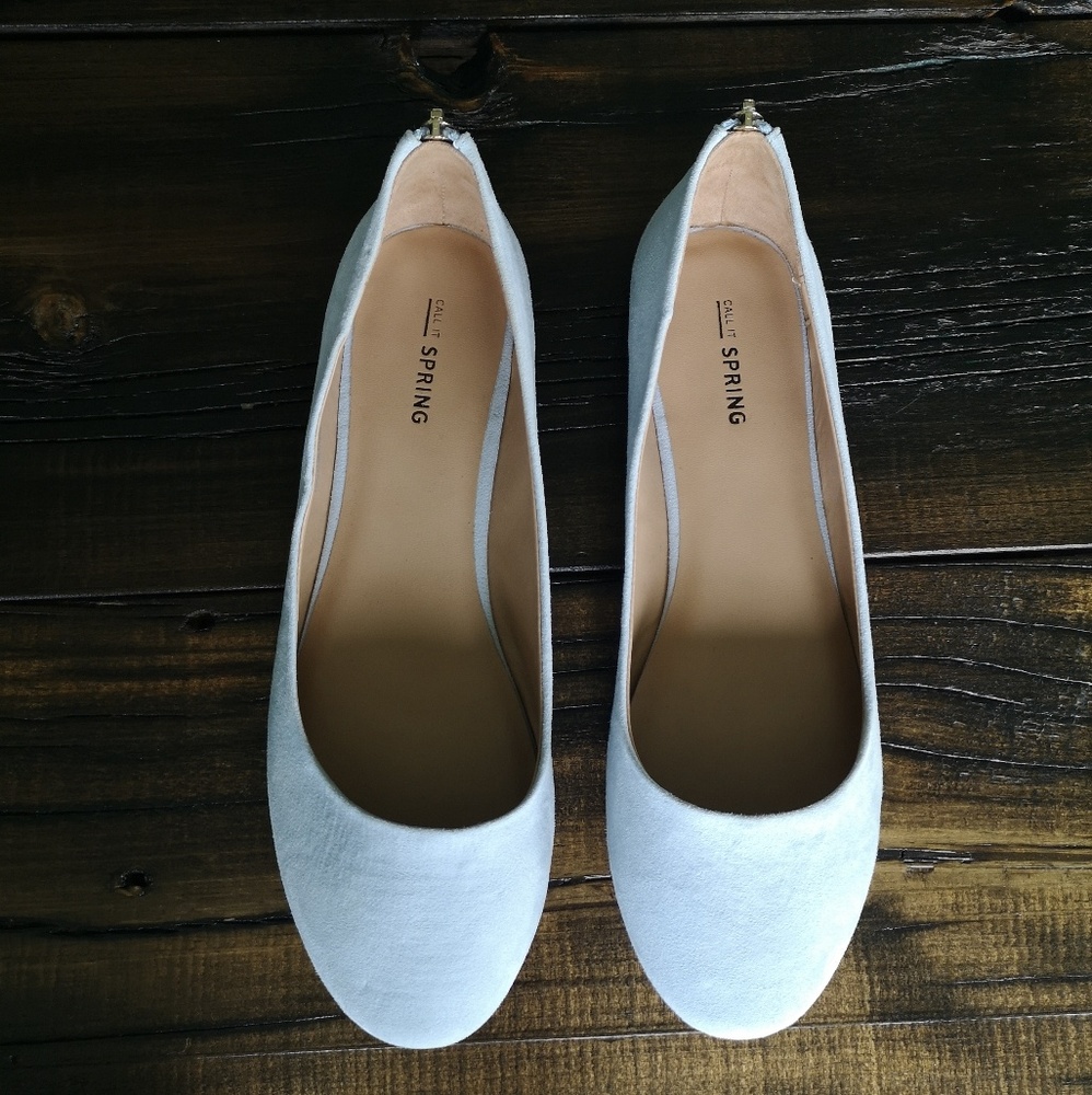 🍁 2 for $30 |Call it Spring baby blue flats